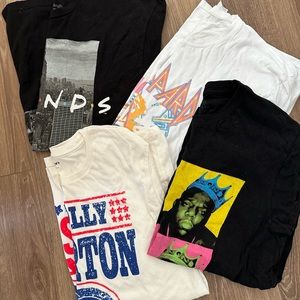 BUNDLE 4 pack graphic tees